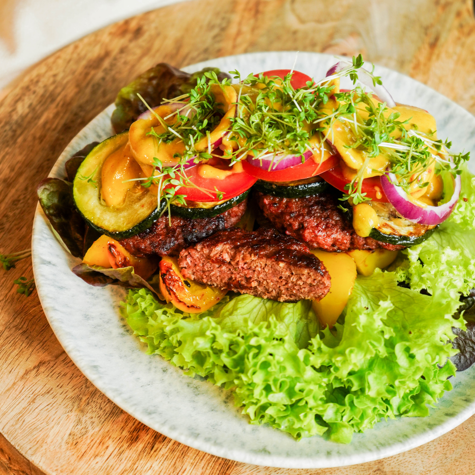 Brotloser Sommerburger glutenfrei