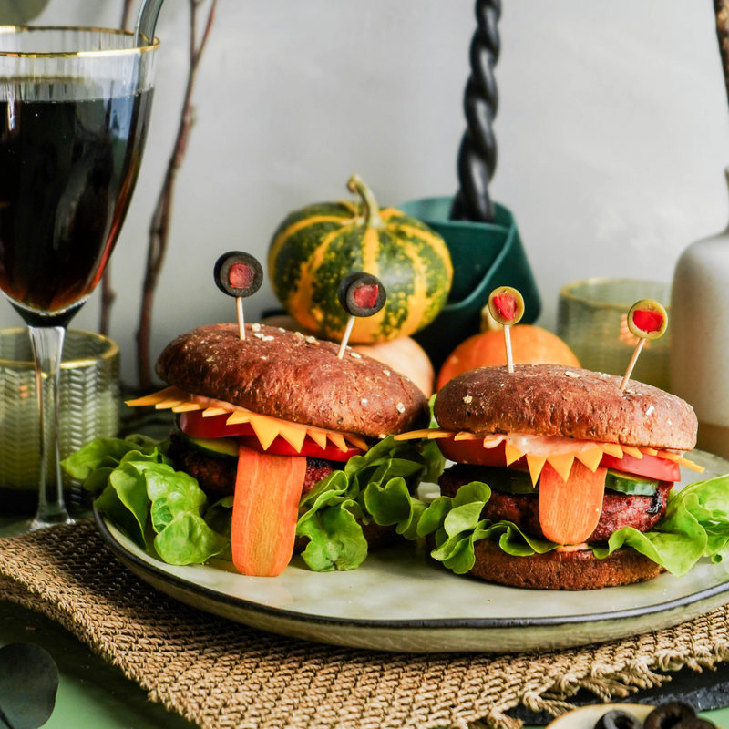 Veganer Grusel Burger