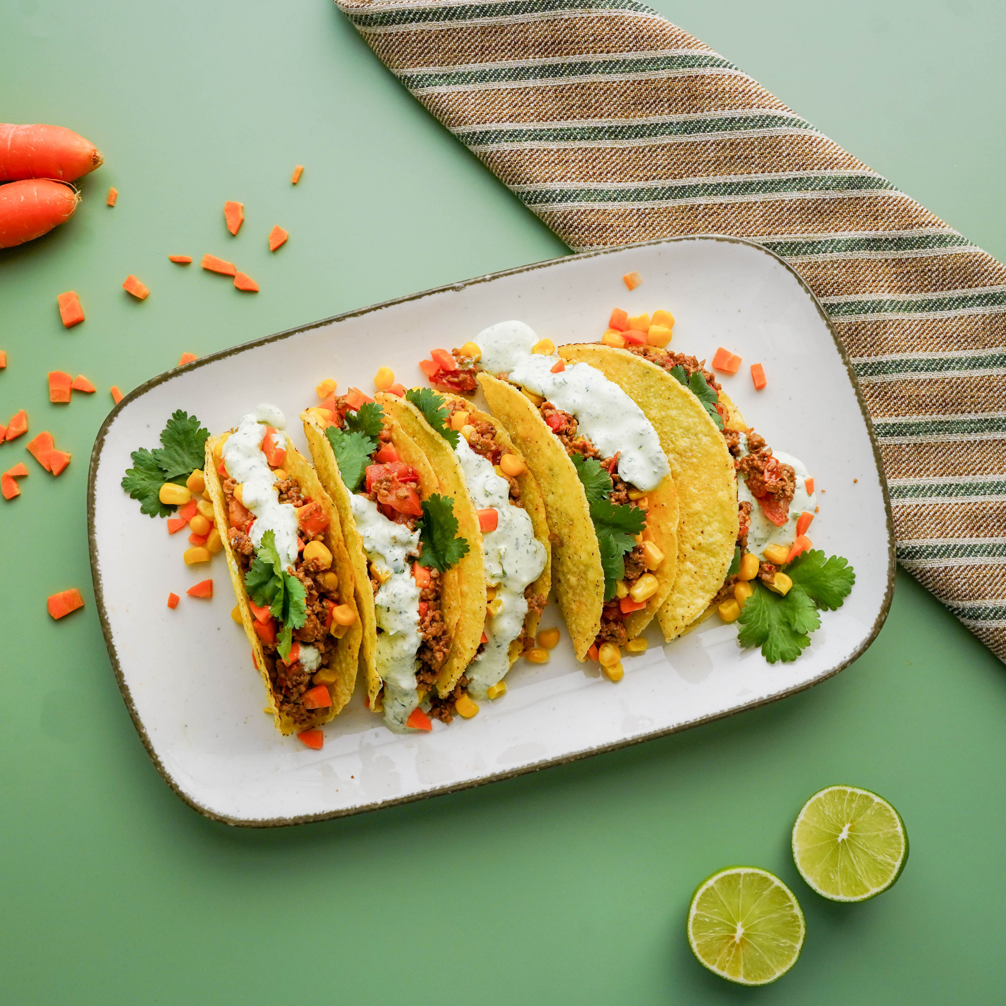Tacos mit veganem Hack