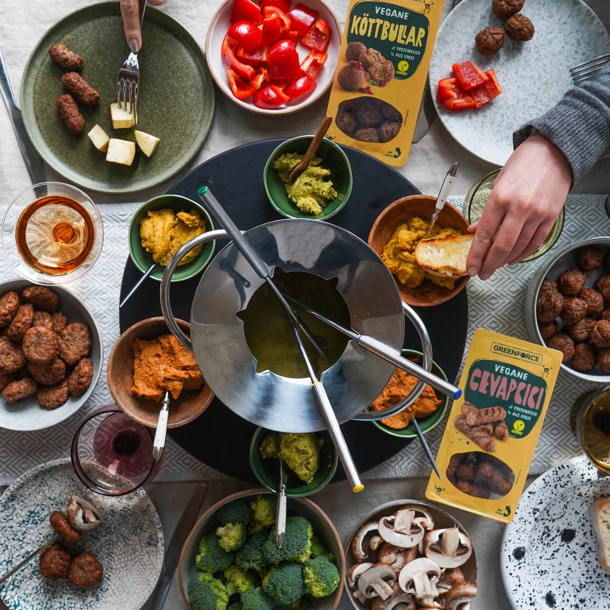 Veganes Fondue selber machen