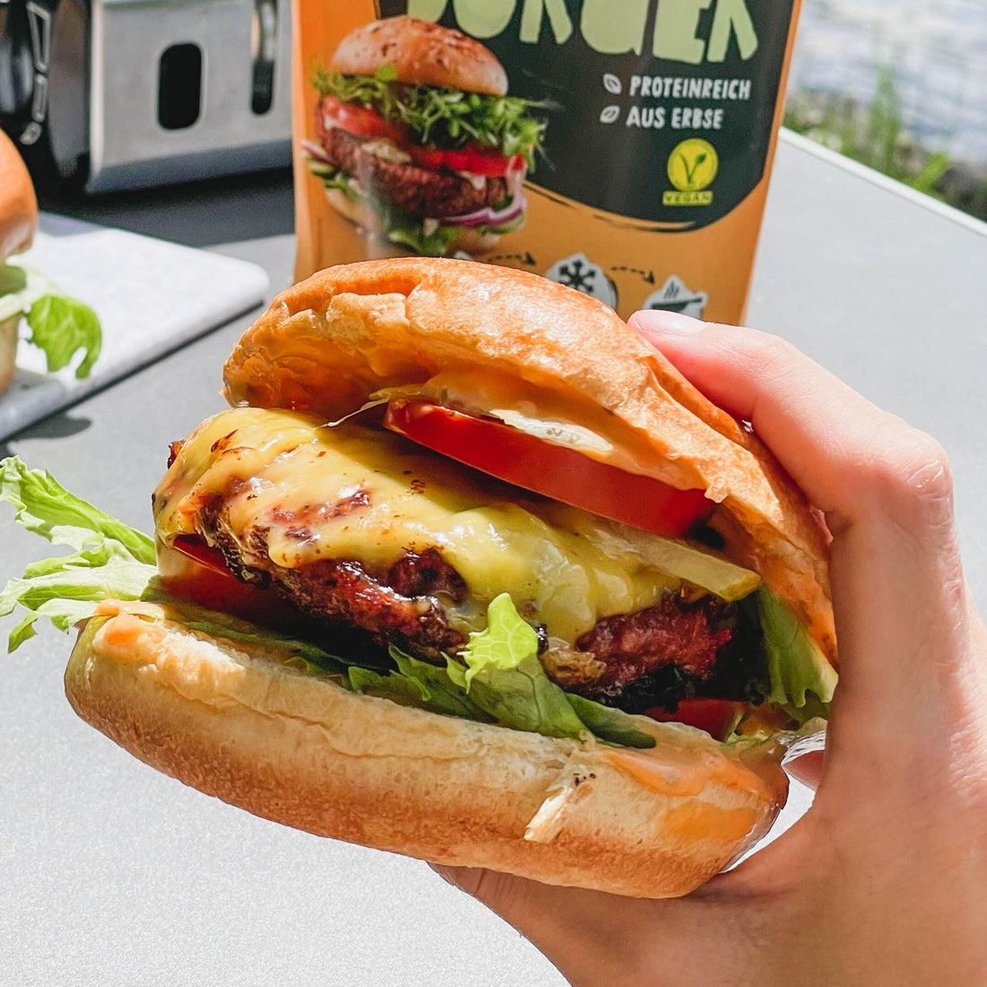 veganer Cheeseburger