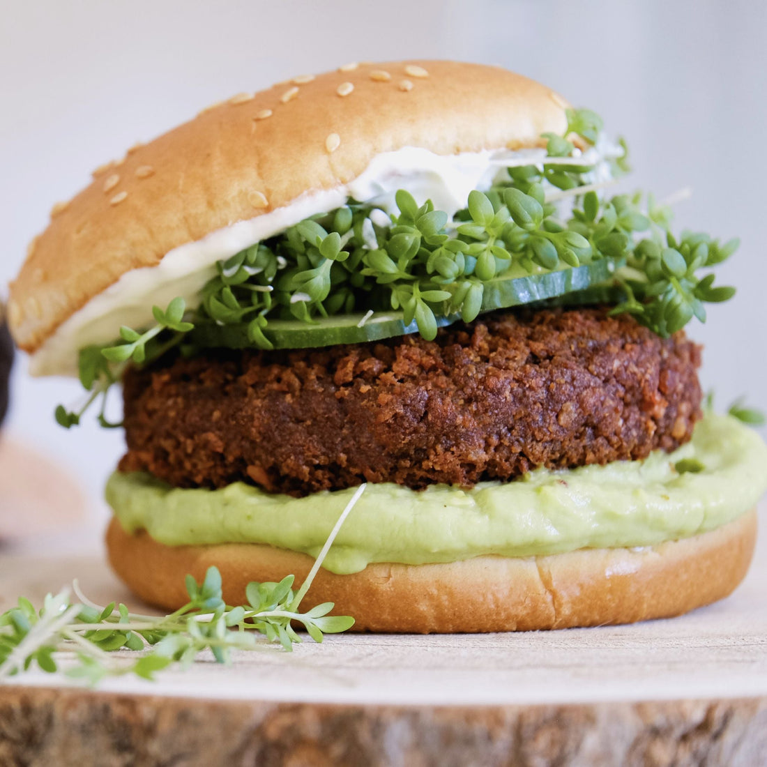 Green Burger mit Guacamole