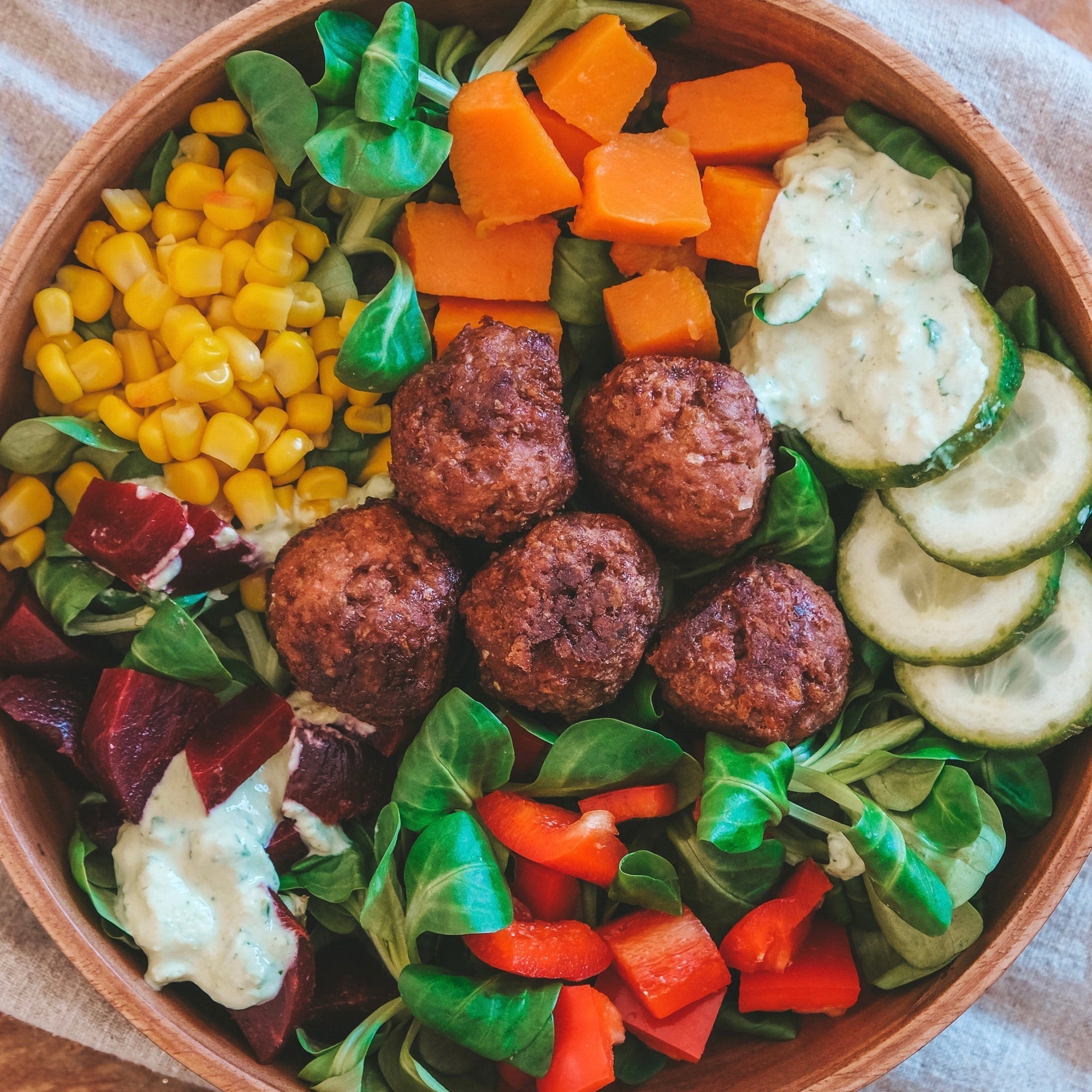 Köttbullar Powerbowl