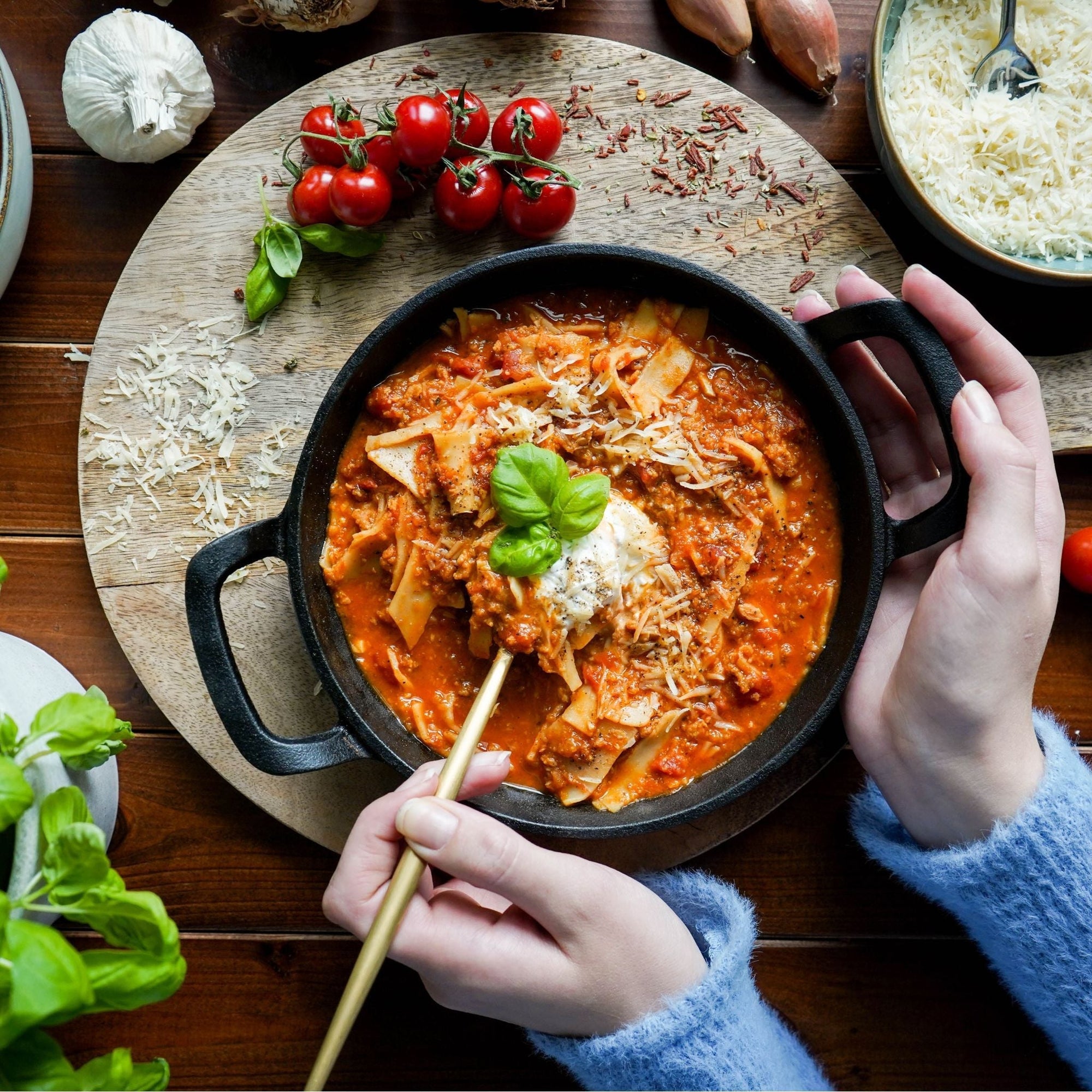 Vegane Lasagne-Suppe - Rezept