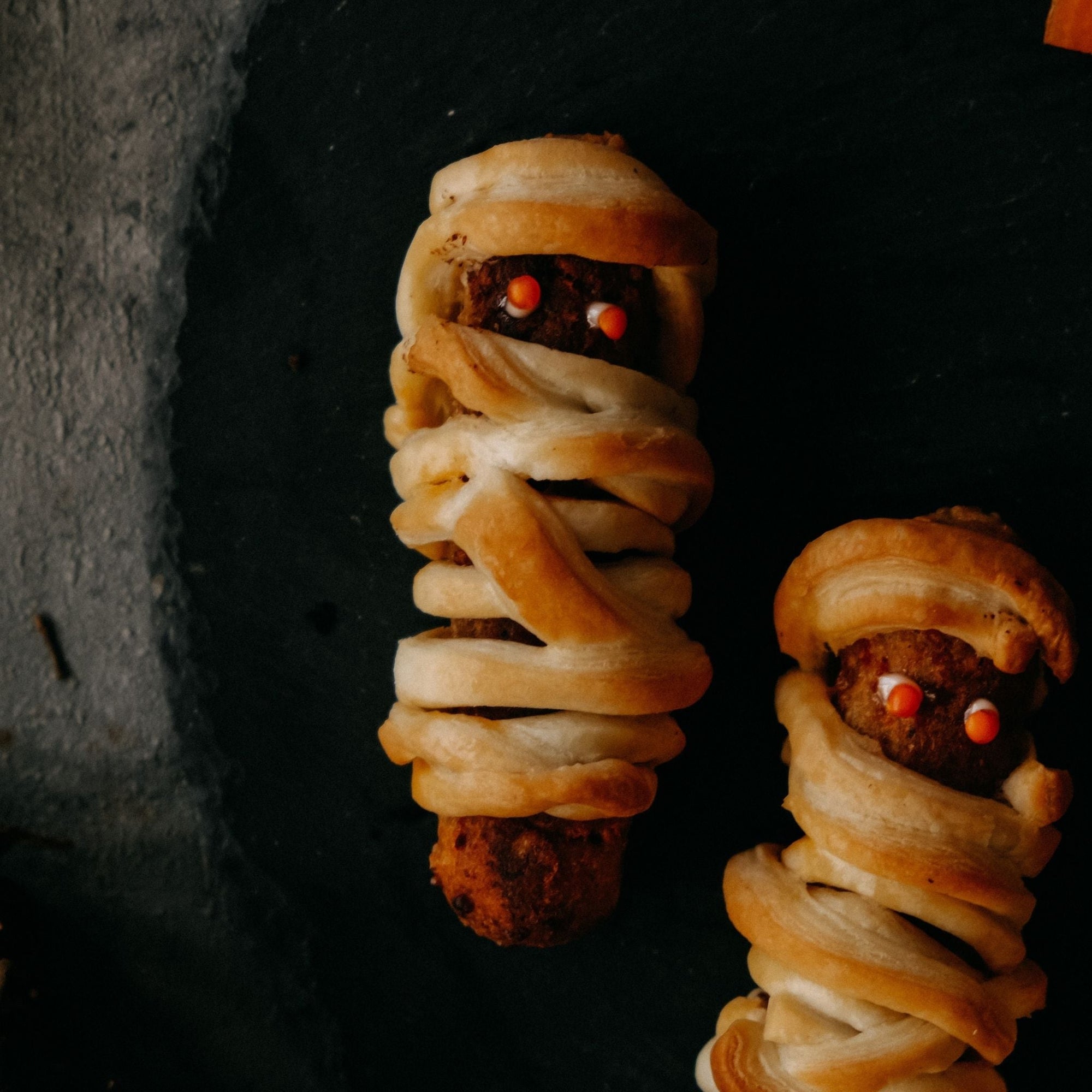 Würstchen in Mumienform