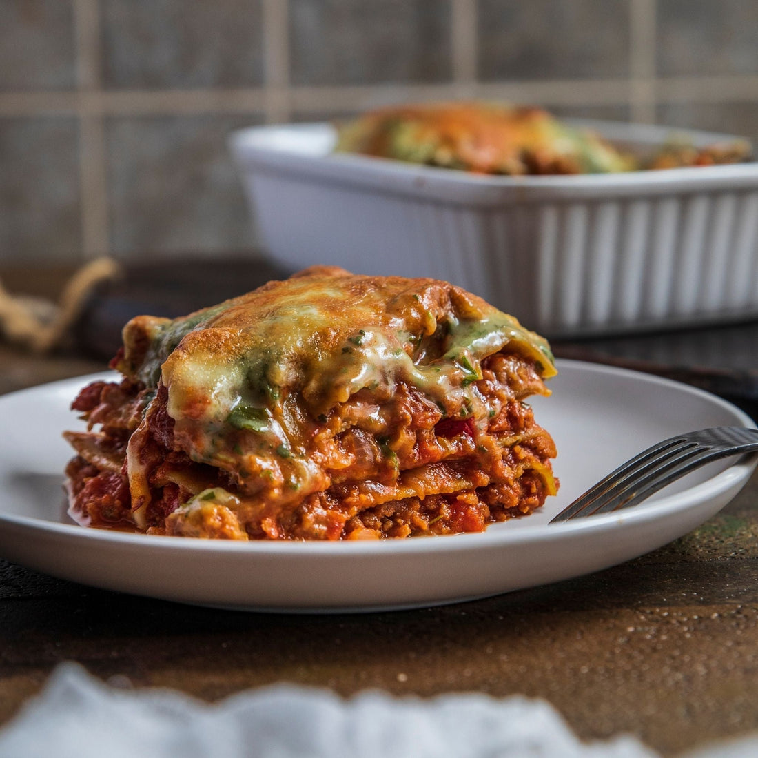 Basilikum-Gemüse-Lasagne