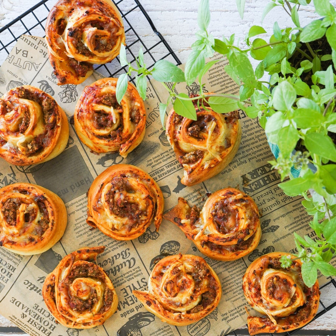 Vegane Pizzaschnecken