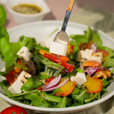Plant-based Fetora (feta cheese substitute)