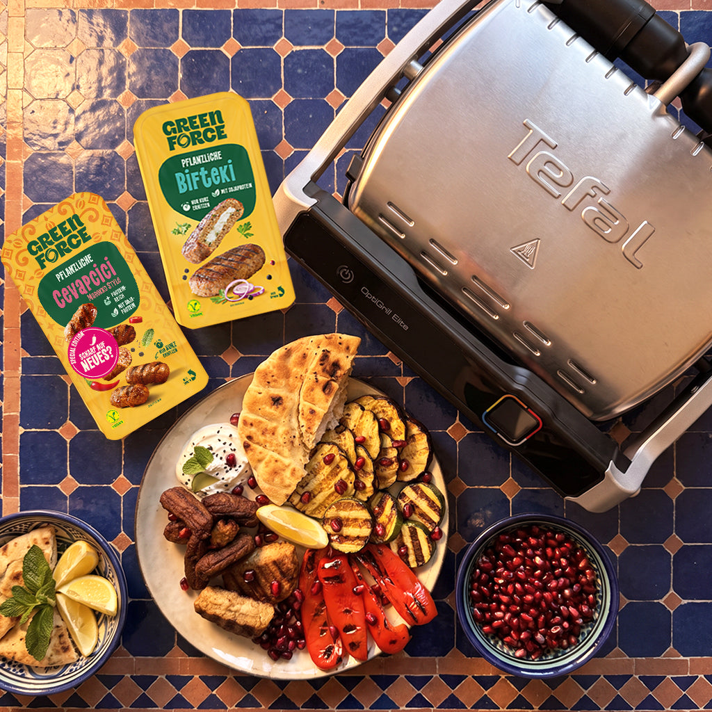 Mediterraner Grillteller mit dem Tefal OptiGrill Elite
