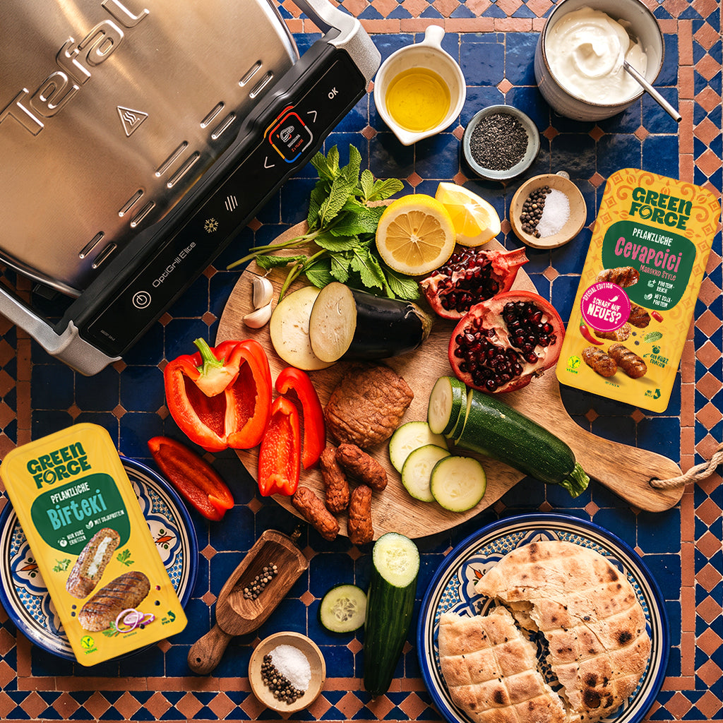 Mediterraner Grillteller mit dem Tefal OptiGrill Elite