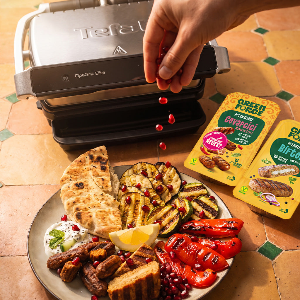 Mediterraner Grillteller mit dem Tefal OptiGrill Elite