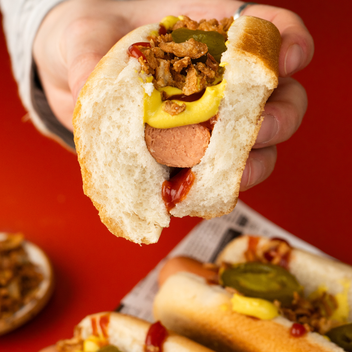 Pflanzliche Jalapeño Hot Dogs