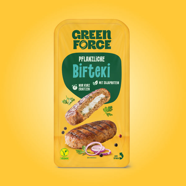 Pflanzliche Bifteki