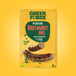 Pflanzliche Bratwurst Art