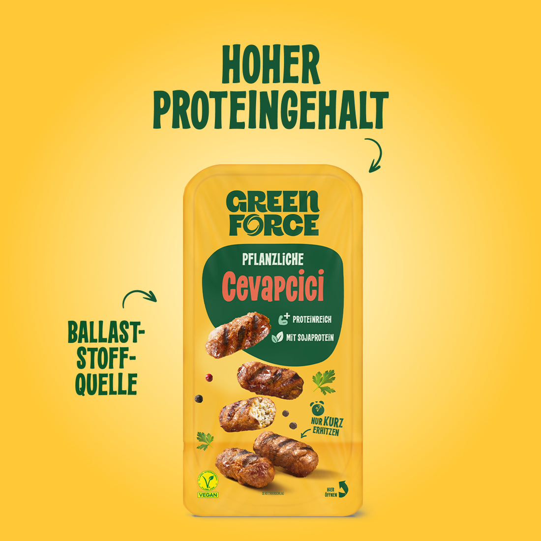 Pflanzliche Cevapcici
