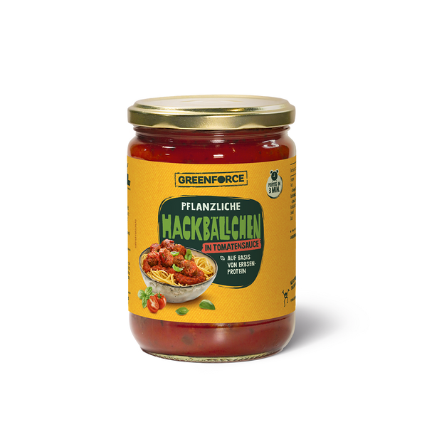 Vegan meatballs in tomato sauce - ready in a jar (500g)