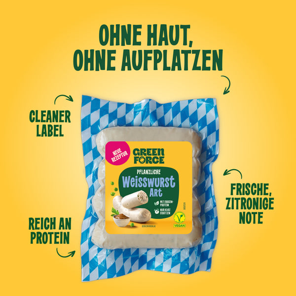 Pflanzliche Weißwurst
