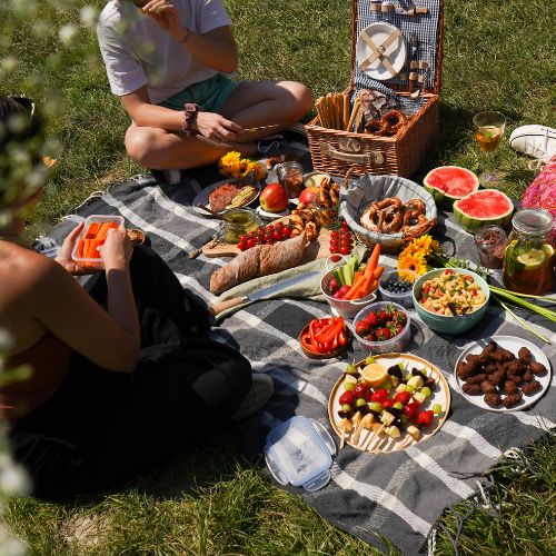 Veganes Picknick an der Isar
