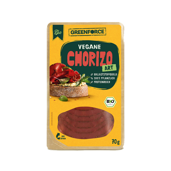 Vegan organic cold cuts - chorizo