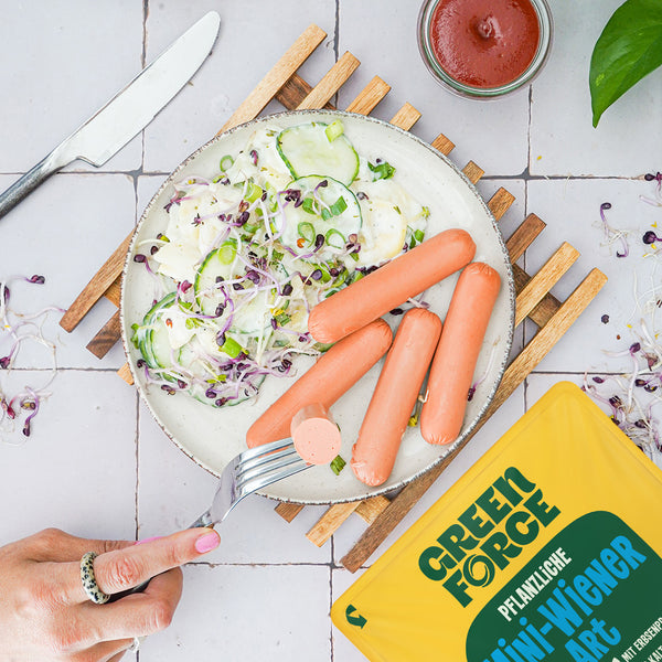 Pflanzliche Mini-Wiener Würstchen