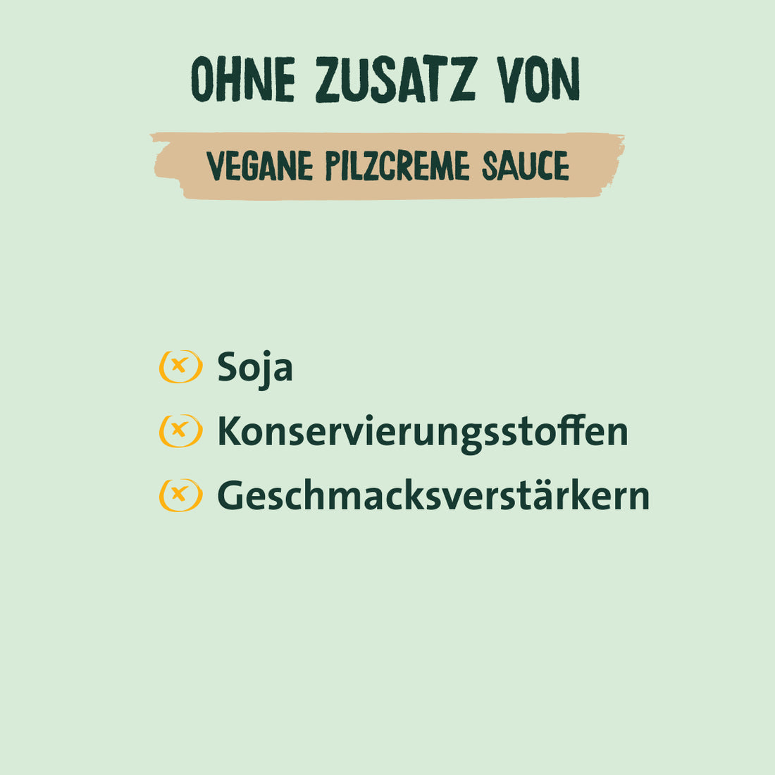 Vegane Pilzcreme Sauce: Ohne Zusatz von Soja, Konservierungsstoffen, Geschmacksverstärkern