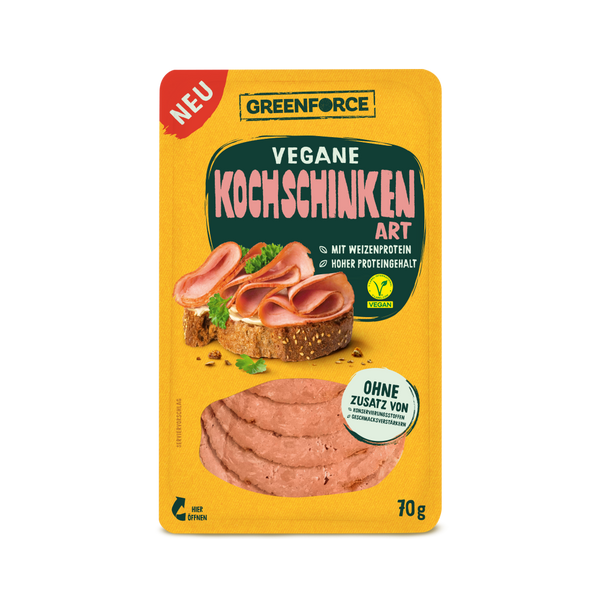Vegan cooked ham - fresh