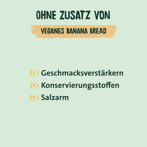 Veganes Bananenbrot - Backmischung