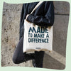 Jutebeutel „Made to make a difference”