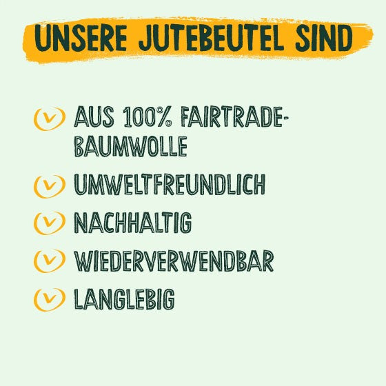 Jutebeutel „Made to make a difference”