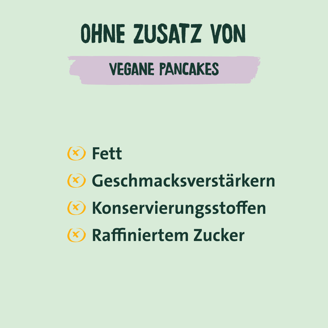Vegan pancakes - baking mix