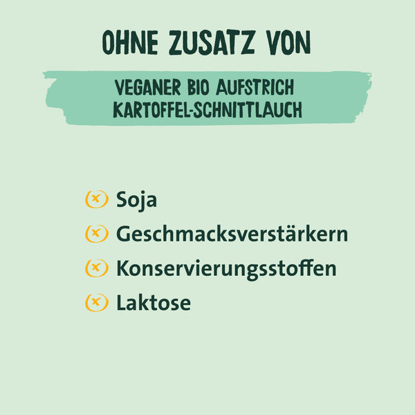 Veganer Bio Brotaufstrich Kartoffel-Schnittlauch
